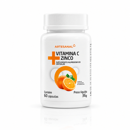 Vitamina C com Zinco Farm&aacute;cia Artesanal