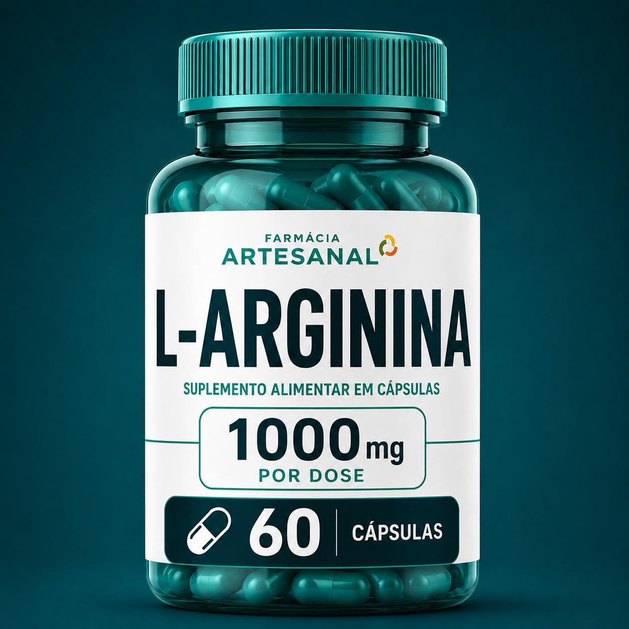 L-Arginina 1000 mg Farmácia Artesanal