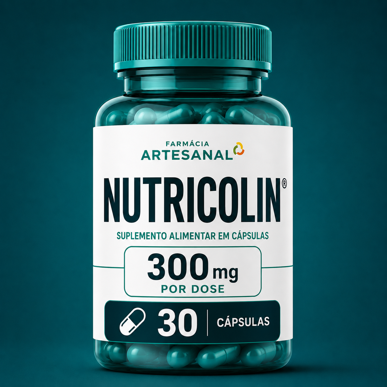 Nutricolin 300 mg Farmácia Artesanal